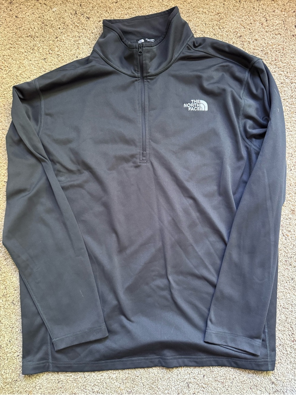 The North Face Men's Charcoal and Blue Full-Zip Jacket with Logo
